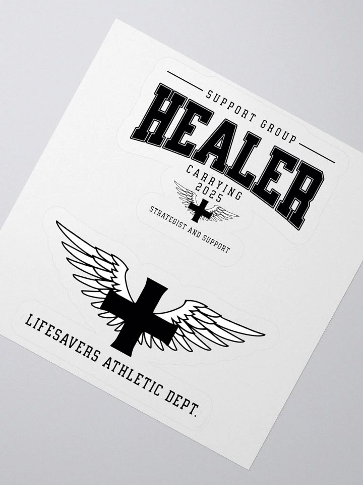 "HEALER" Winged Support Strategist Sticker product image (5)