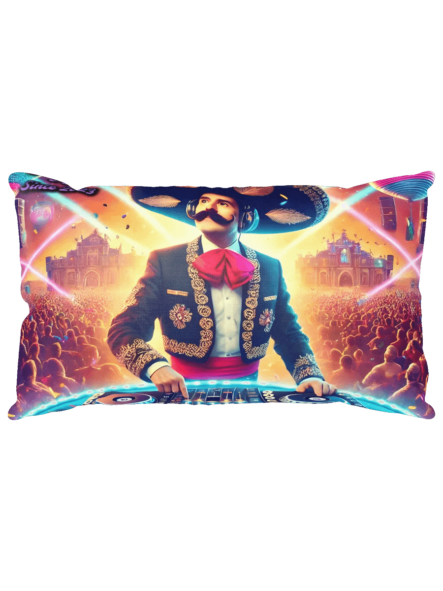 Especial Techno de marzo Album Cover Print Pillow product image (14)