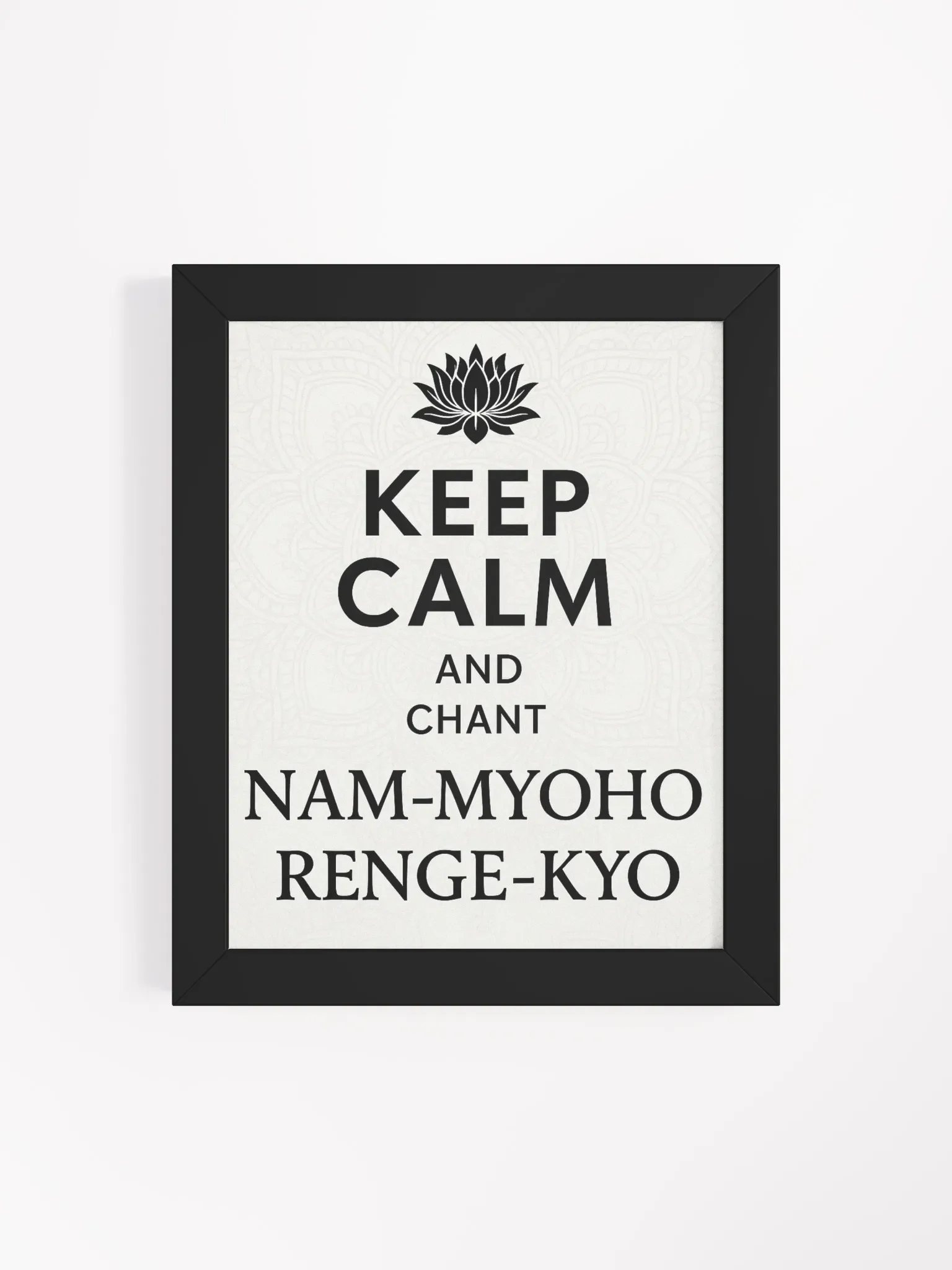 Lotus Chant Framed Matte Poster product image (4)