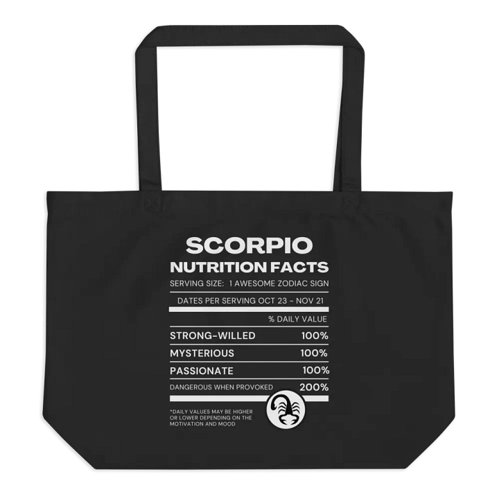 Scorpio Nutrition Facts Tote product image (3)
