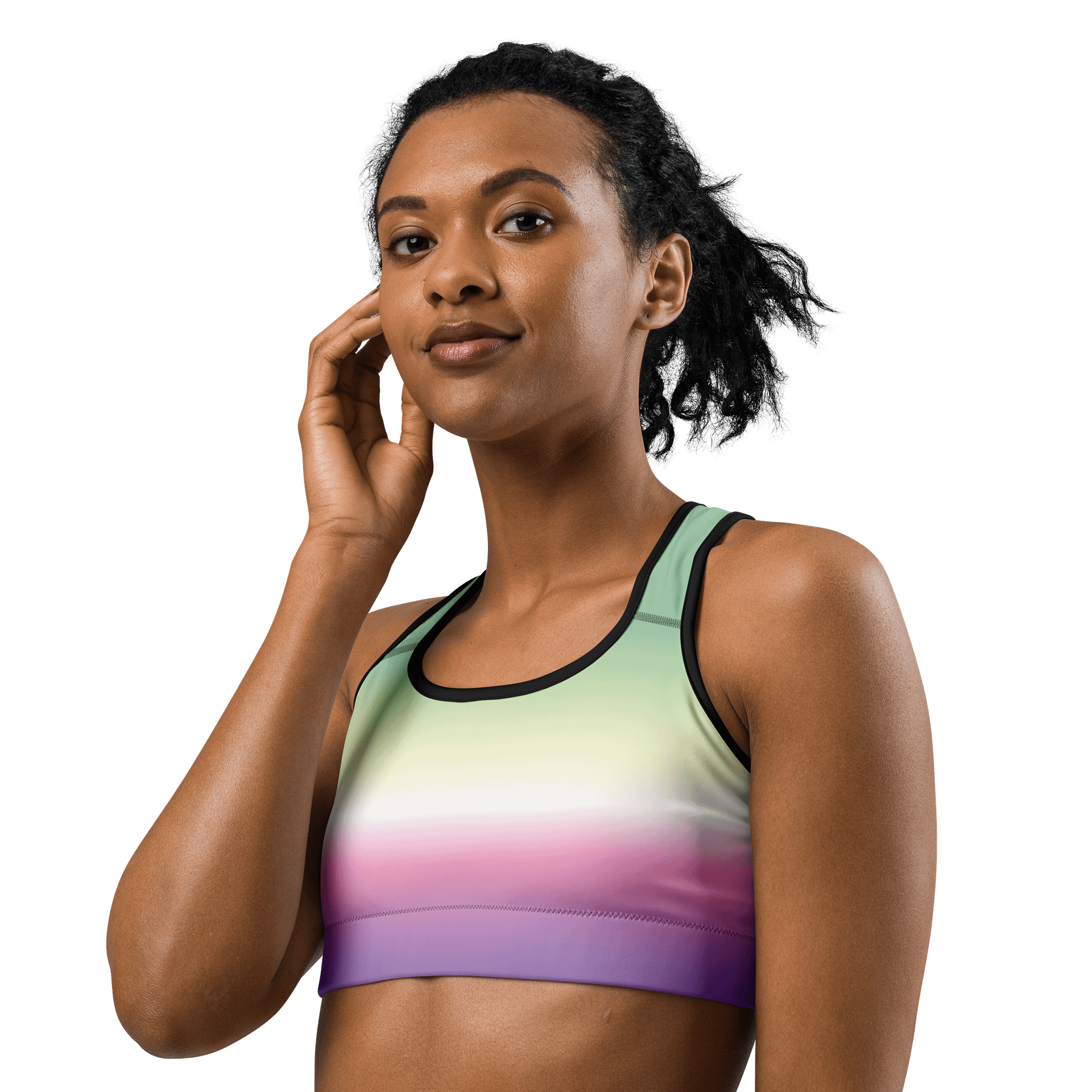 Genderfae Pride Gradient Sports Bra product image (2)