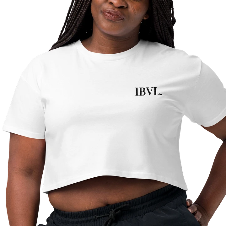 Classic Embroidered IBVL Signature Women's Crop Top product image (2)