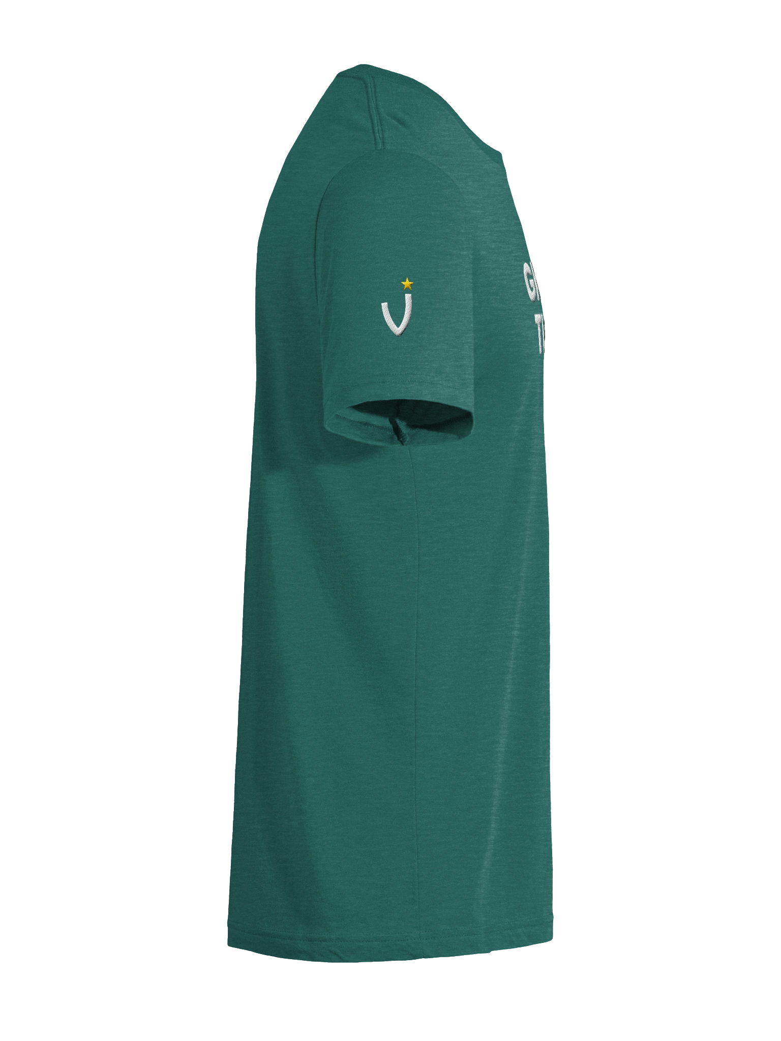GREEN TICK Teal Triblend Short Sleeve T-Shirt product image (3)