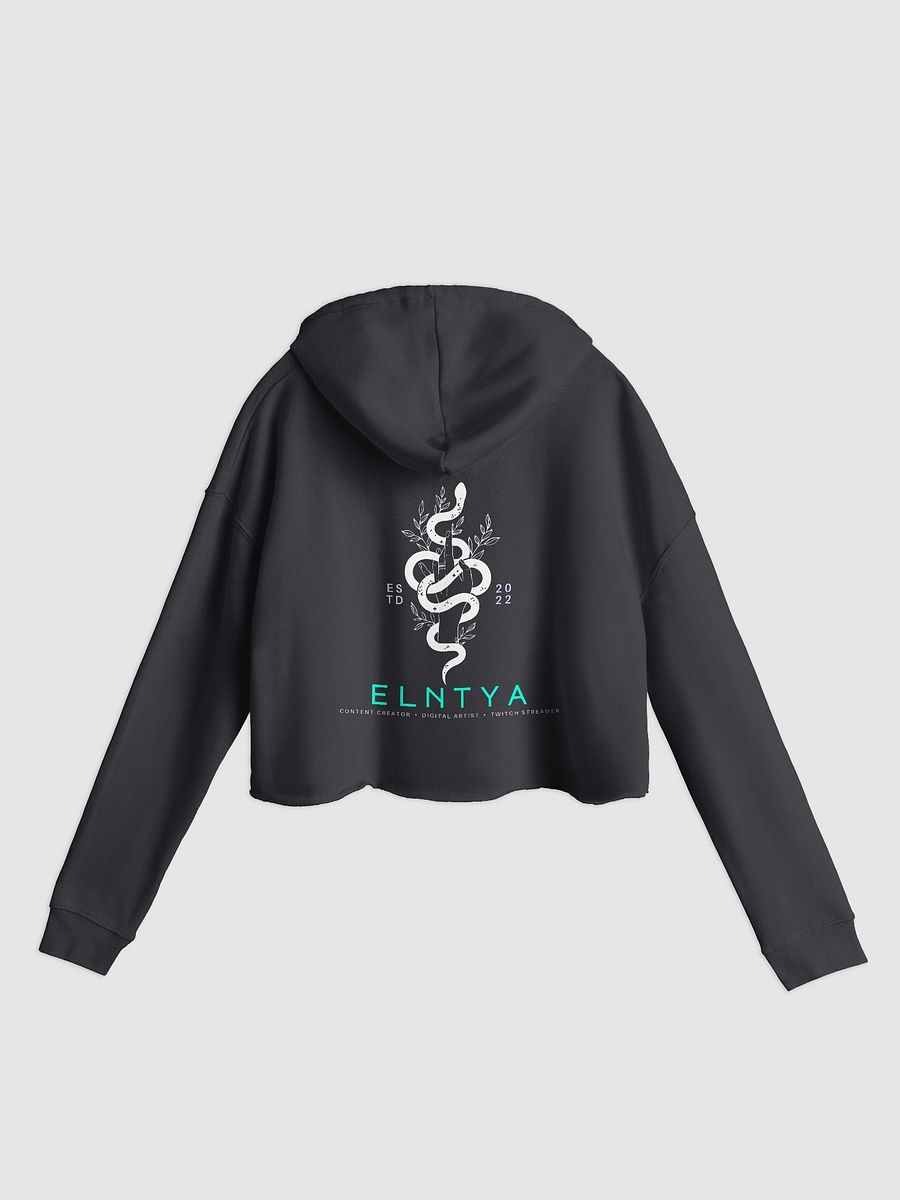 Big El White Snek Logo Cropped Hoodie product image (2)