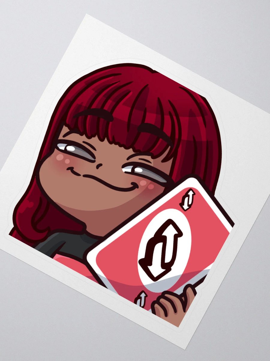 TweedleLiras Uno Reverse Kisscut Sticker product image (2)