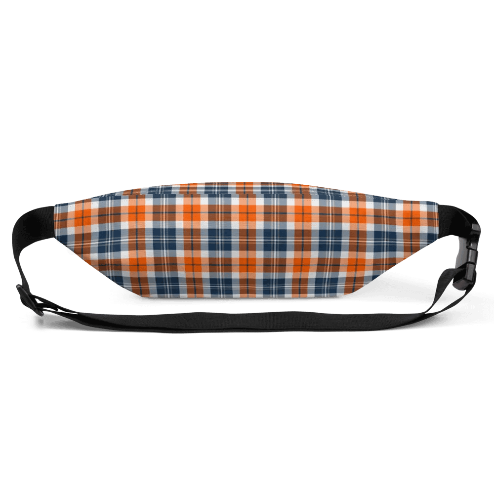 Orange and Blue Sporty Plaid Fanny Pack product image (4)