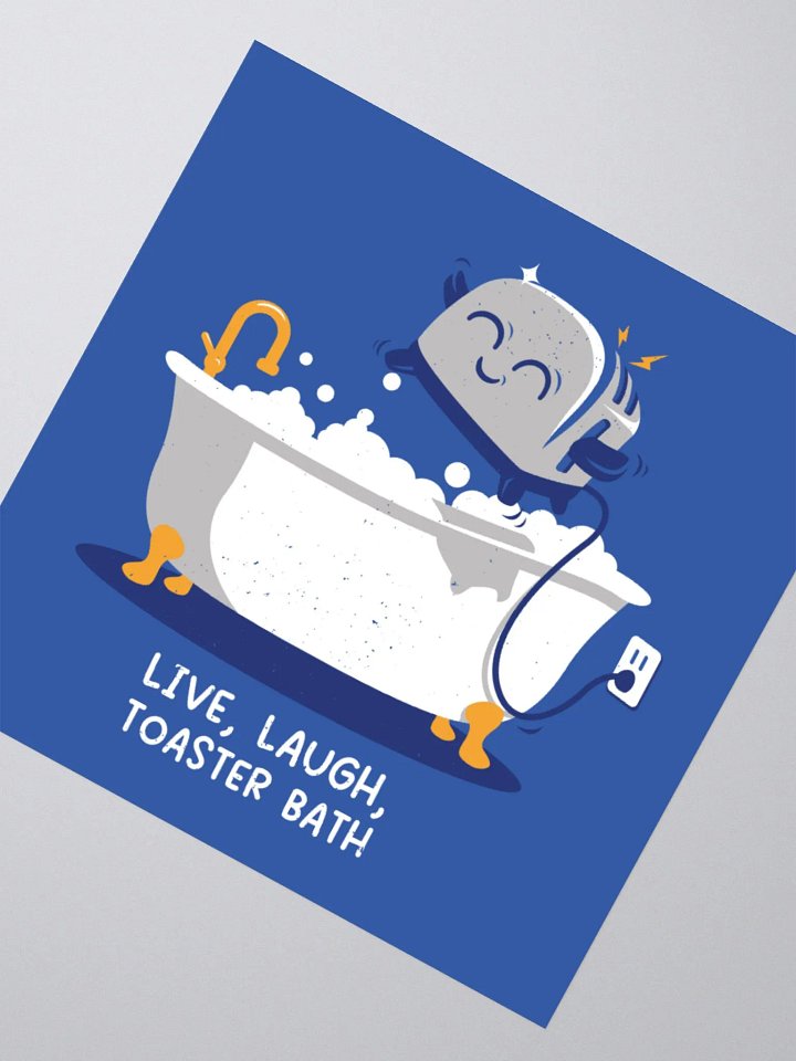 Live, Laugh, Toaster Bath Sticker product image (2)