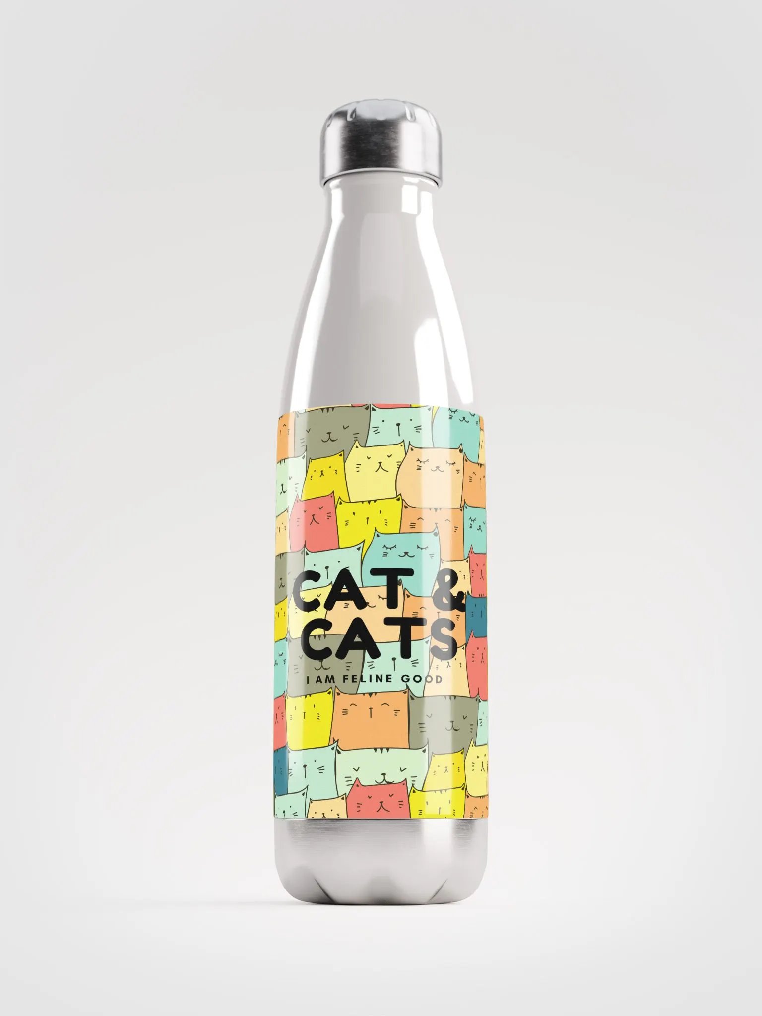 Cat & Cats Water Bottle product image (1)