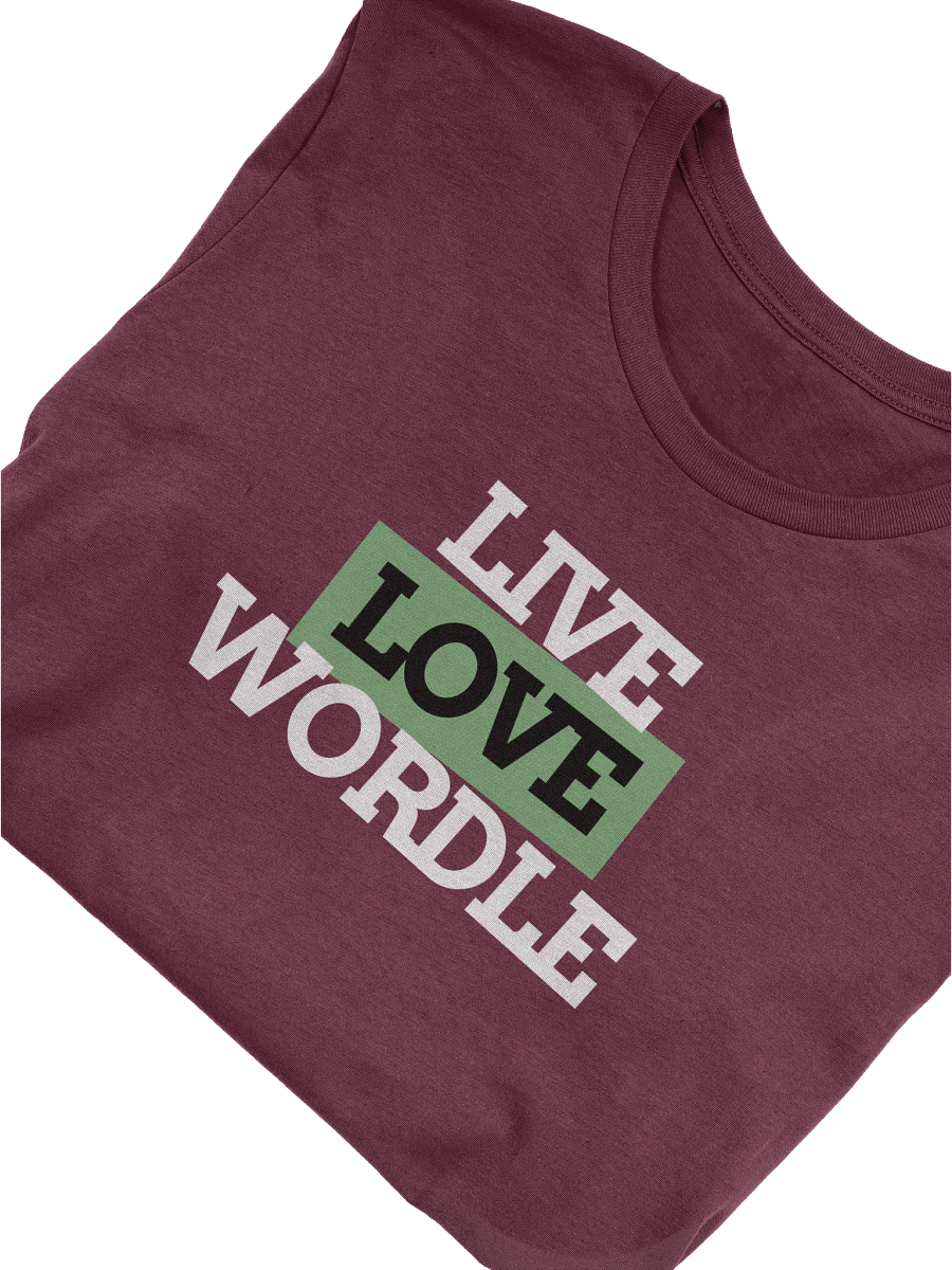 Live Love Wordle T-Shirt product image (9)