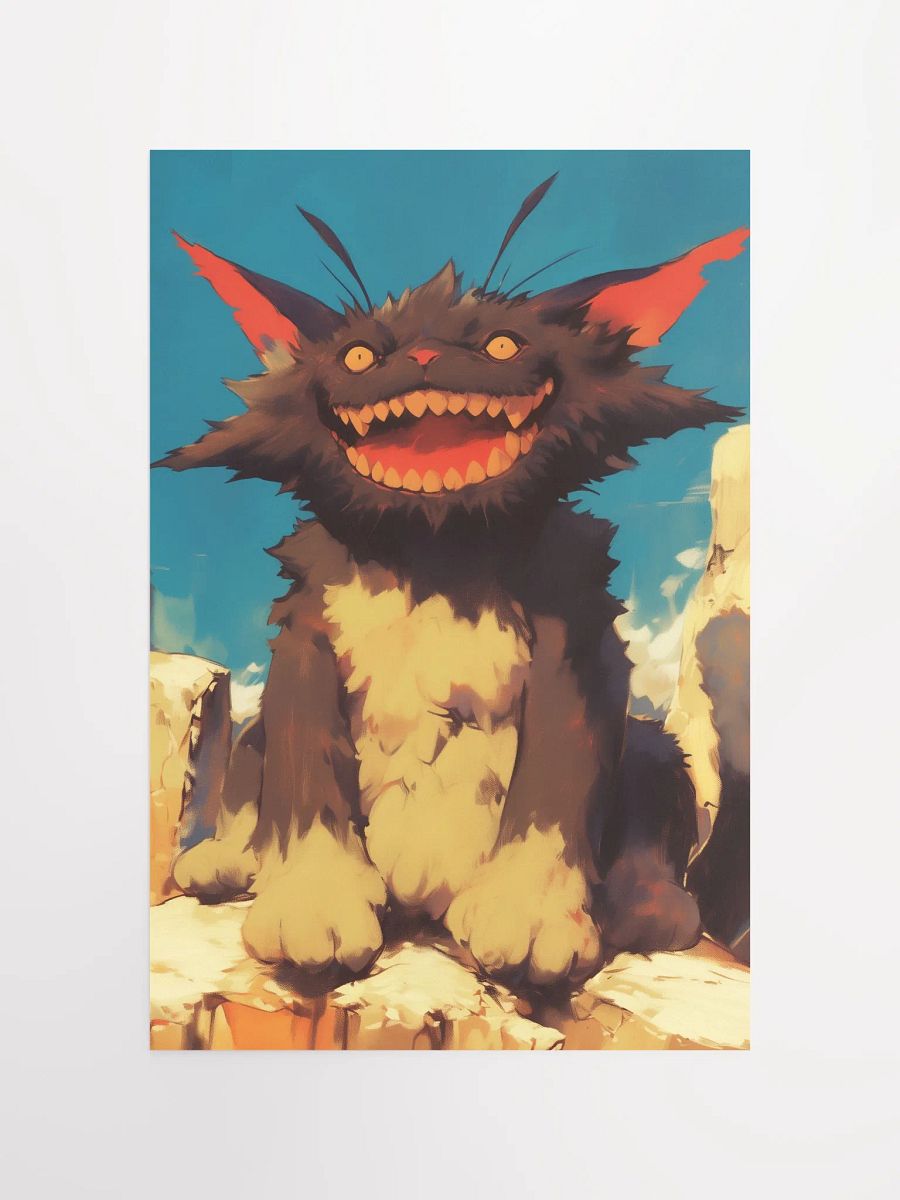 Grinning Cat Matte Poster product image (4)