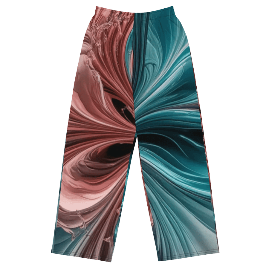 Liquid Color PT, Unisex Wide Leg Pants product image (5)
