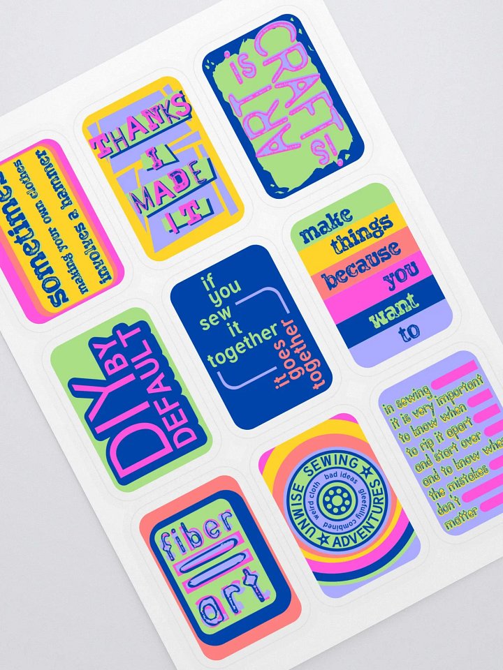 Sew Adventure Sticker Sheet product image (1)