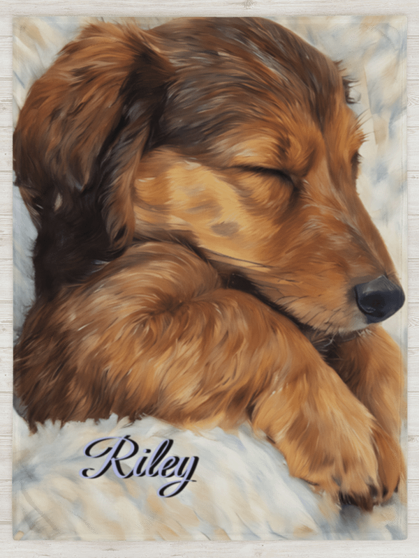 YOUR DOG! / THROW BLANKET WITH PERSONALIZED NAME product image (1)