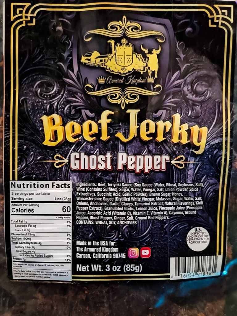 The Armored Kingdom Ghost Pepper Jerky product image (2)