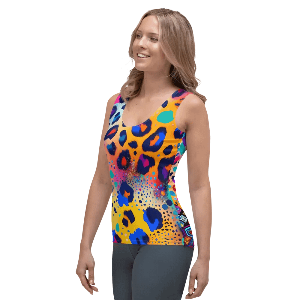 Electric Jungle Leopard Womens Tank product image (3)