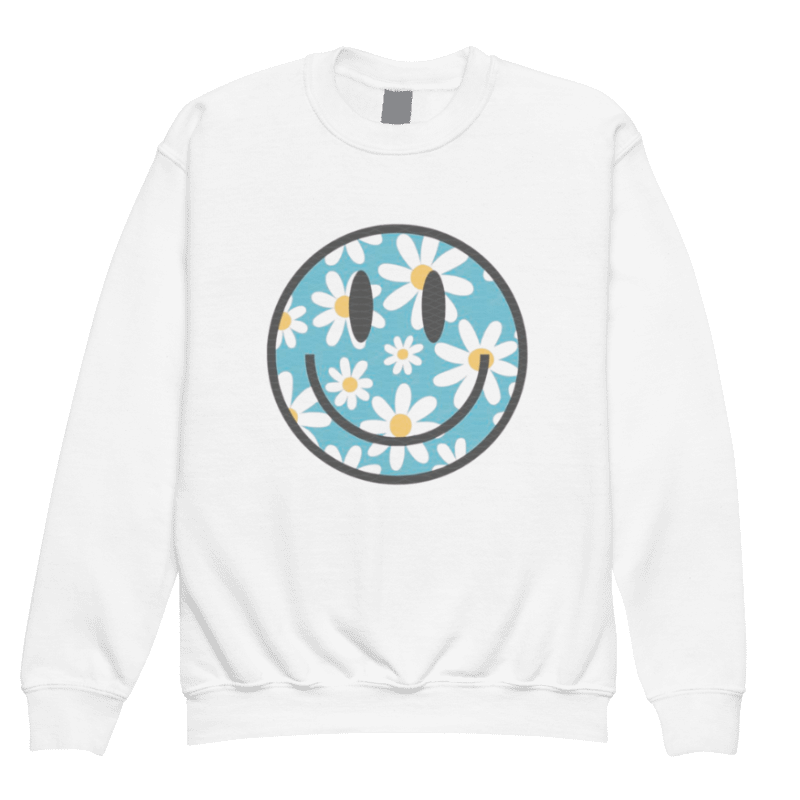 Blossom Smiley Youth Sweatshirt product image (1)