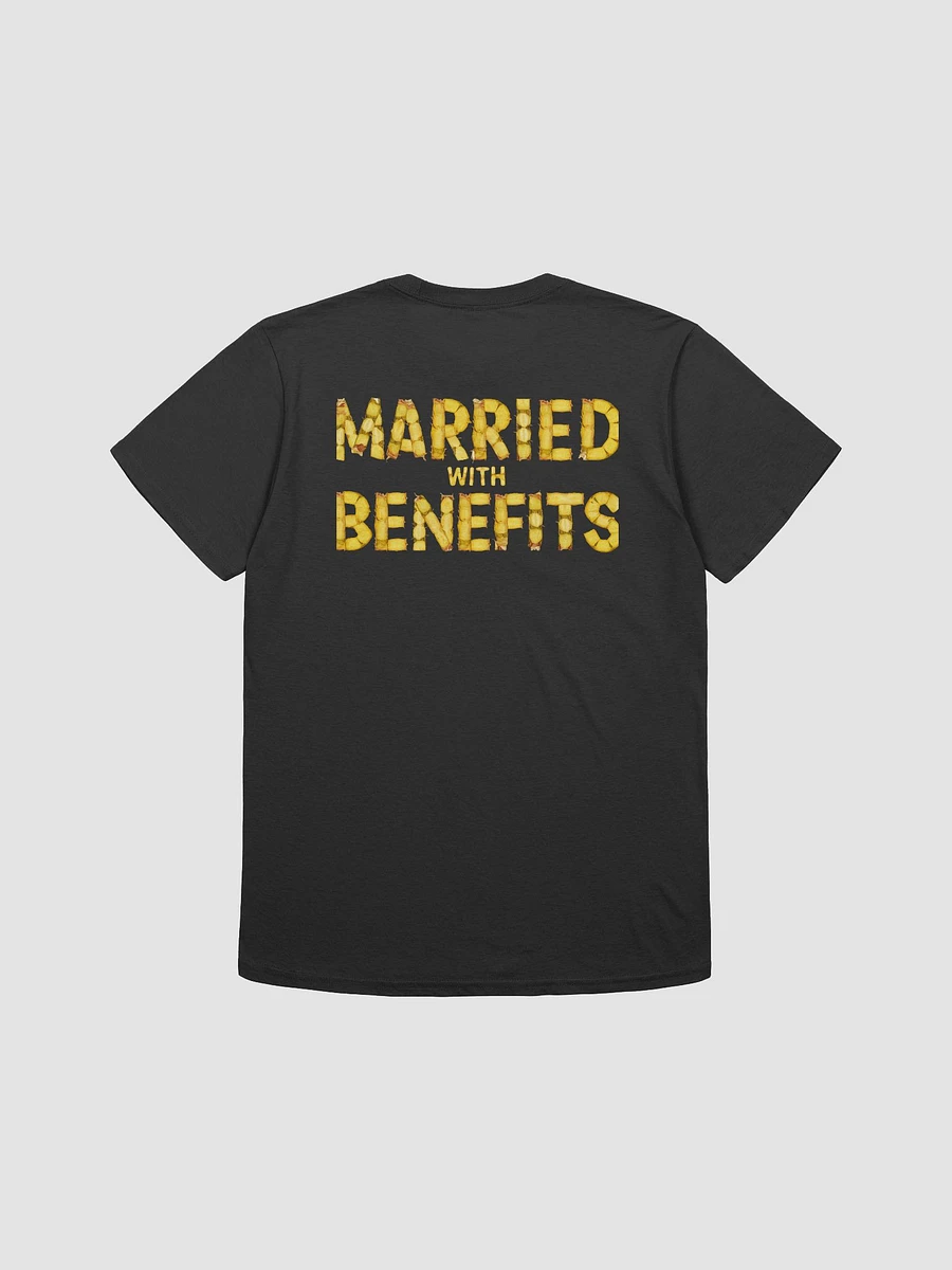 Married With Benefits Pineapple Writing back print Tee product image (6)