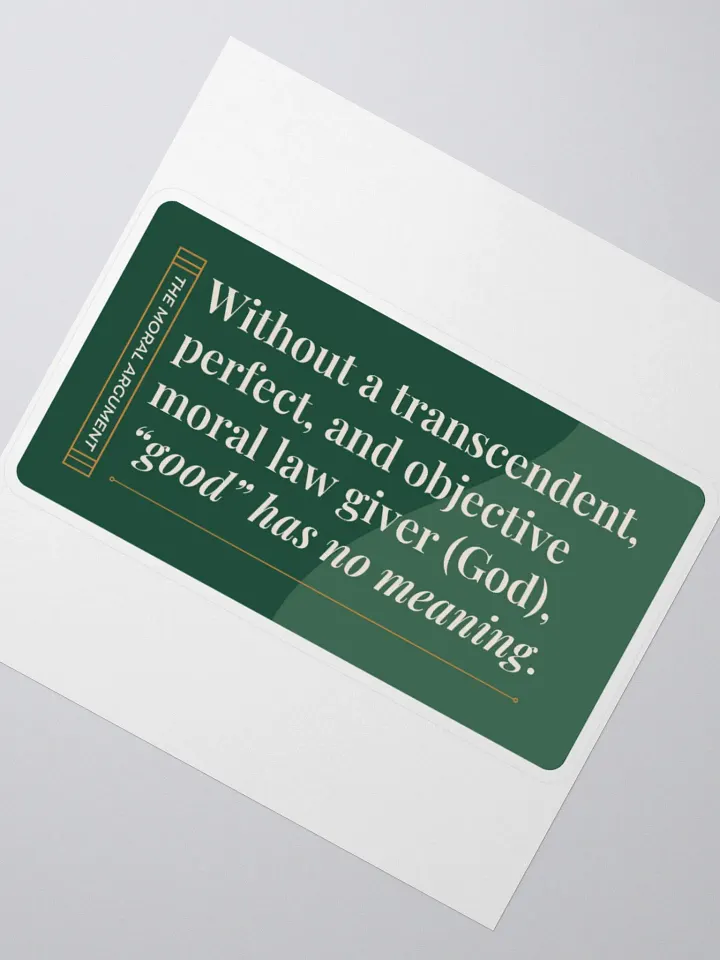 Moral Argument Sticker product image (2)