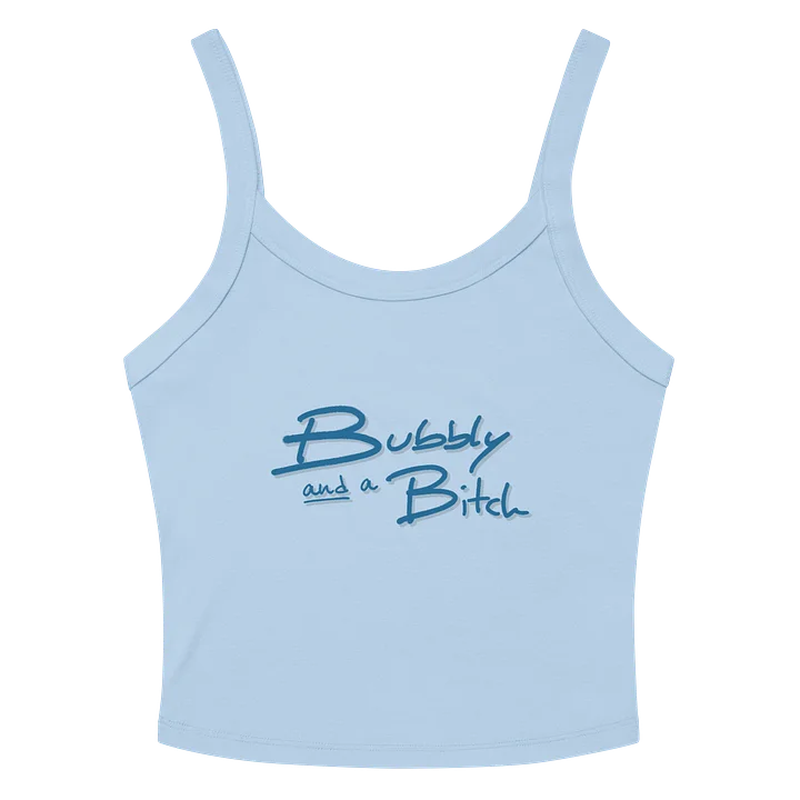 Bubbly and a B (teal shadow design) tank top product image (2)