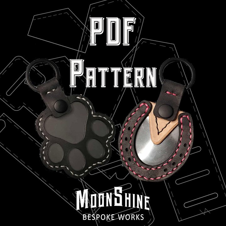 Animal Print Memorial Keychain Bag Charm PDF Patterns product image (1)