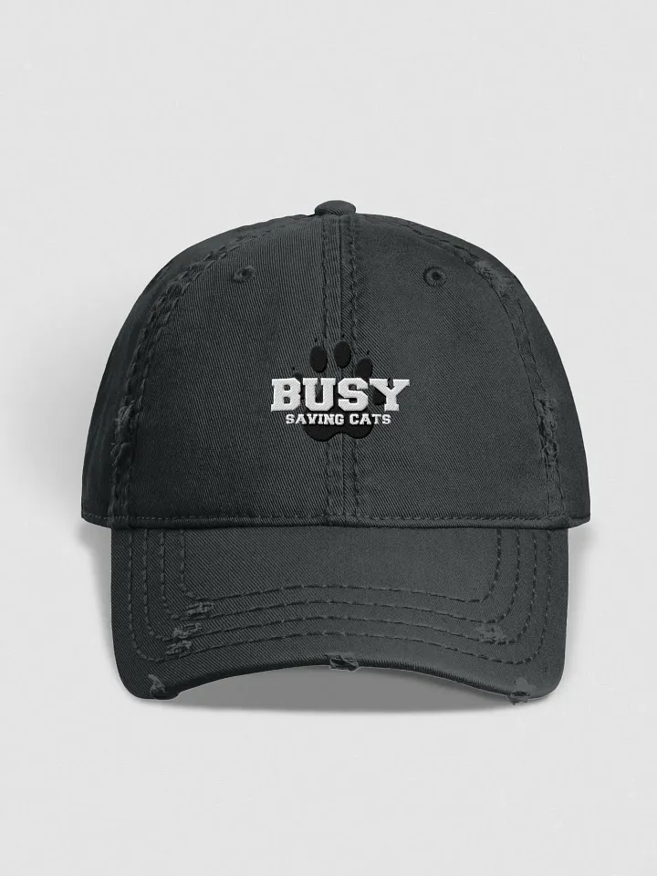 busy saving cats dad hat product image (1)