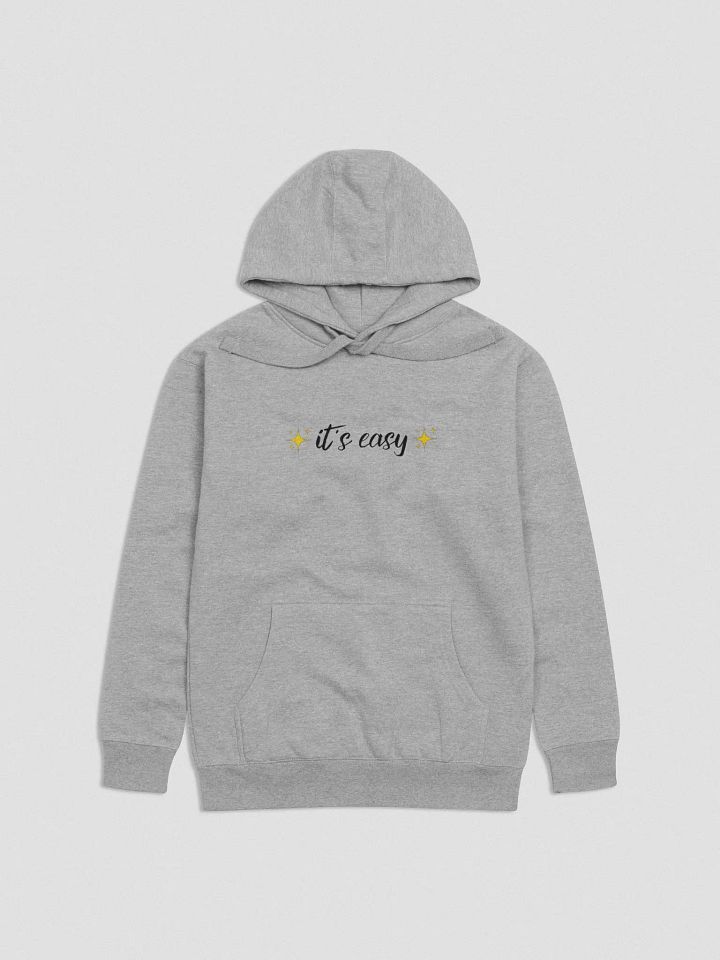 It's Easy Hoodie (gray, pink, blue & white) product image (2)