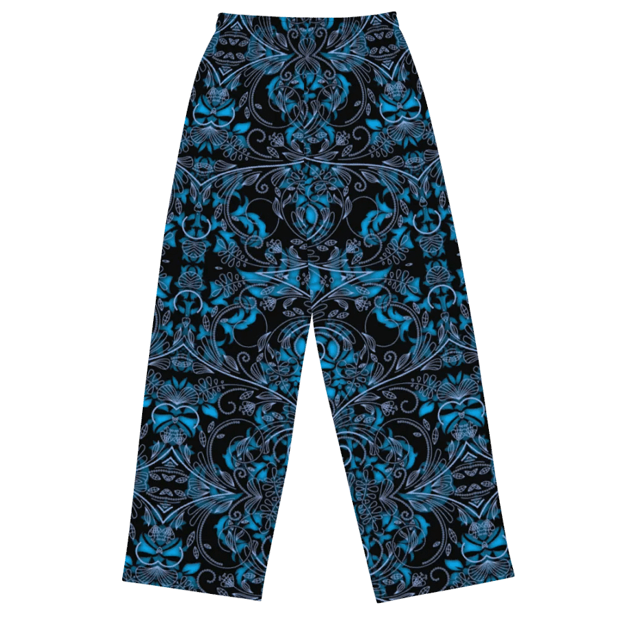 Blue Vines and Lace Wideleg Pants product image (1)