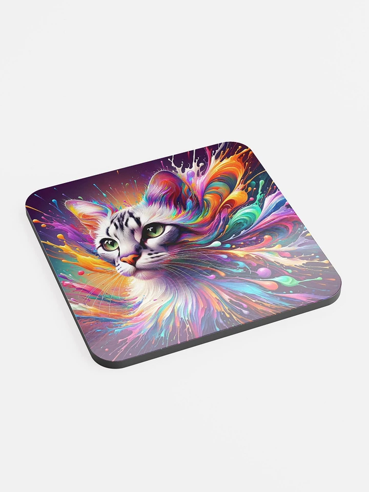 Glossed Cork Coaster: Egyptian Mau product image (2)