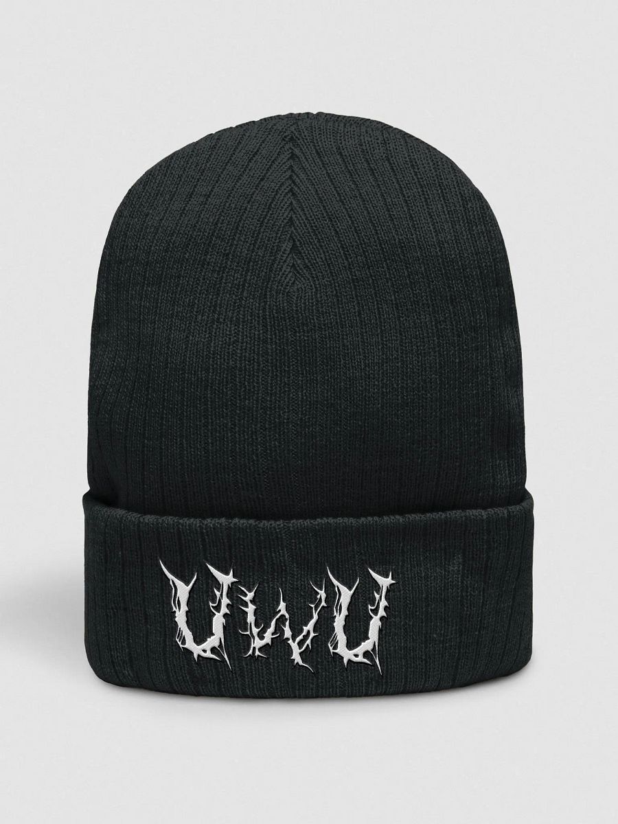 Embroidered Metal UwU Beanie product image (3)