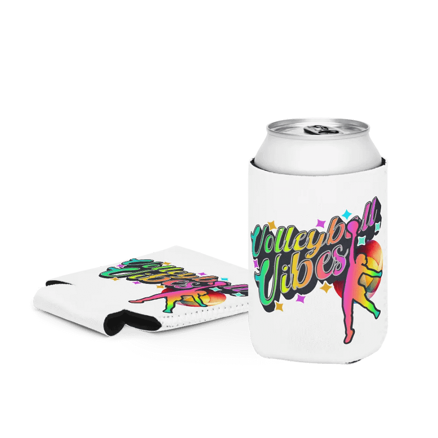 Volleyball Vibes Female Can Cooler product image (3)