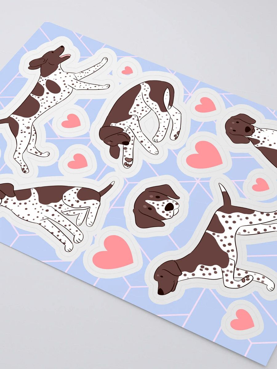 German Shorthaired Pointer Love - Kiss Cut Sticker Sheet product image (3)