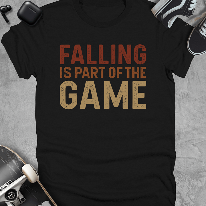 Falling is part of the game, Skate t-shirt, Unisex product image (1)