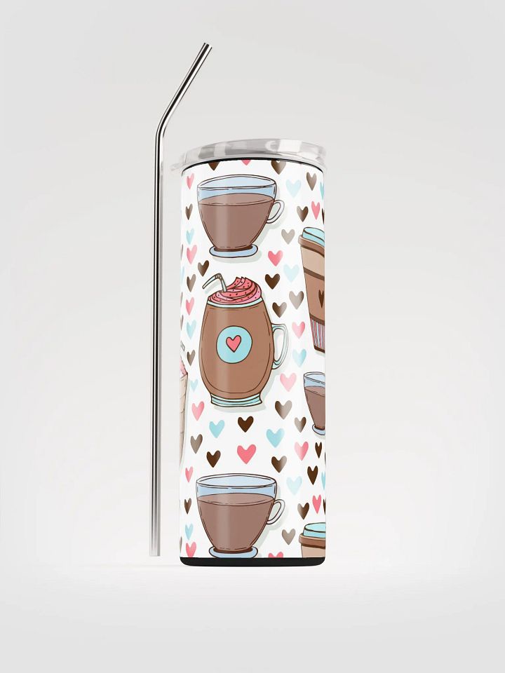 Heartfelt Sips Stainless Steel Tumbler product image (1)