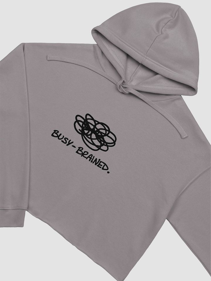 BUSY-BRAINED cropped fleece hoodie product image (1)