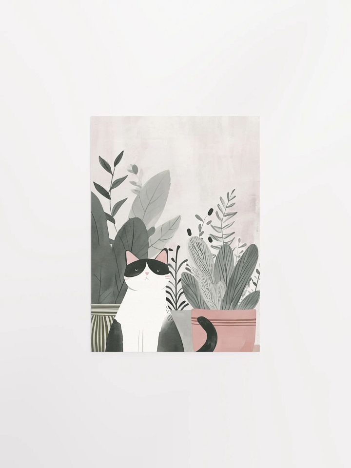 Whiskers and Leaves Matte Poster product image (1)