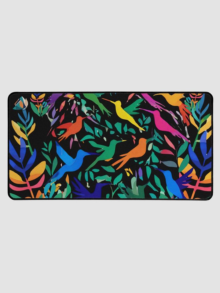 Matisse inpired hummingbird desk mat product image (1)