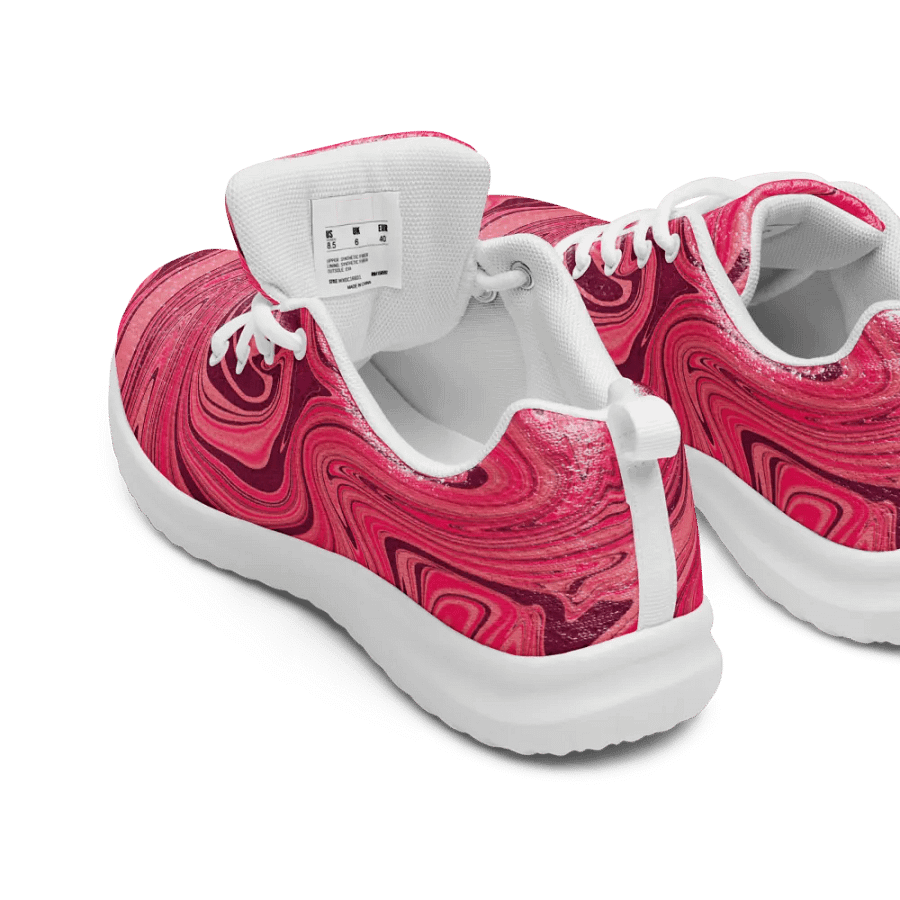 Women's Athletic Shoes - Shades of Magenta Pink Digital Fluid Art product image (7)