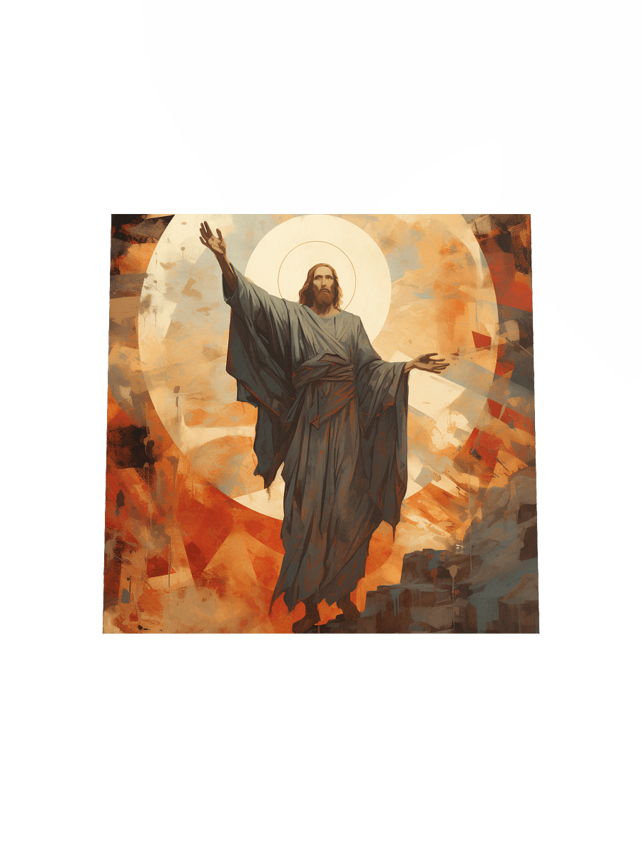 Jesus Christ Triumphant Ascension Wall Art | Inspirational Christ Art Canvas Print product image (4)