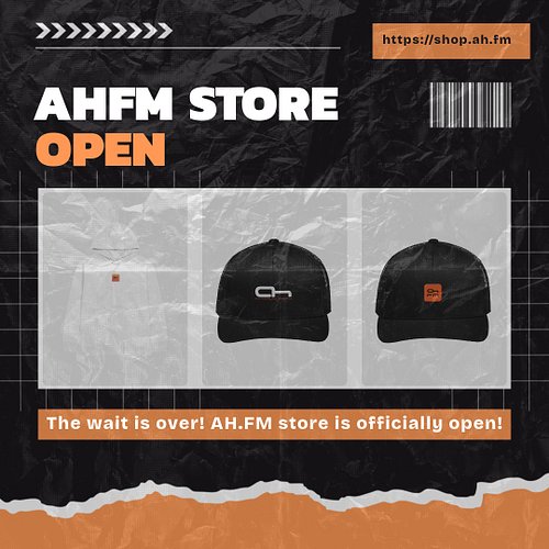 We’re excited to announce that the official AH.FM merch shop is now online! 🎧🔥https://shop.ah.fm