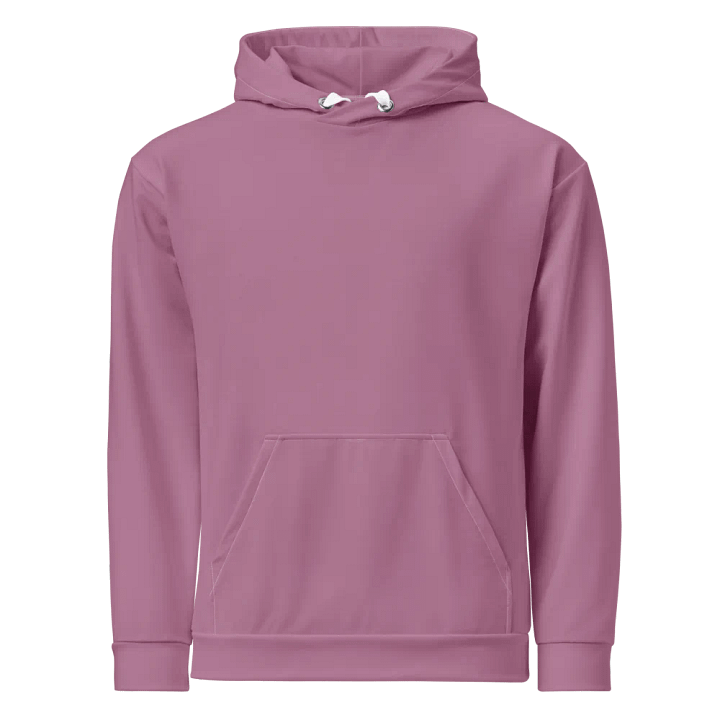 Plain Medium Dark Lilac Purple Soft Summer Unisex Recycled Polyester Heavyweight Premium Hoodie by Treasure Pie product image (1)