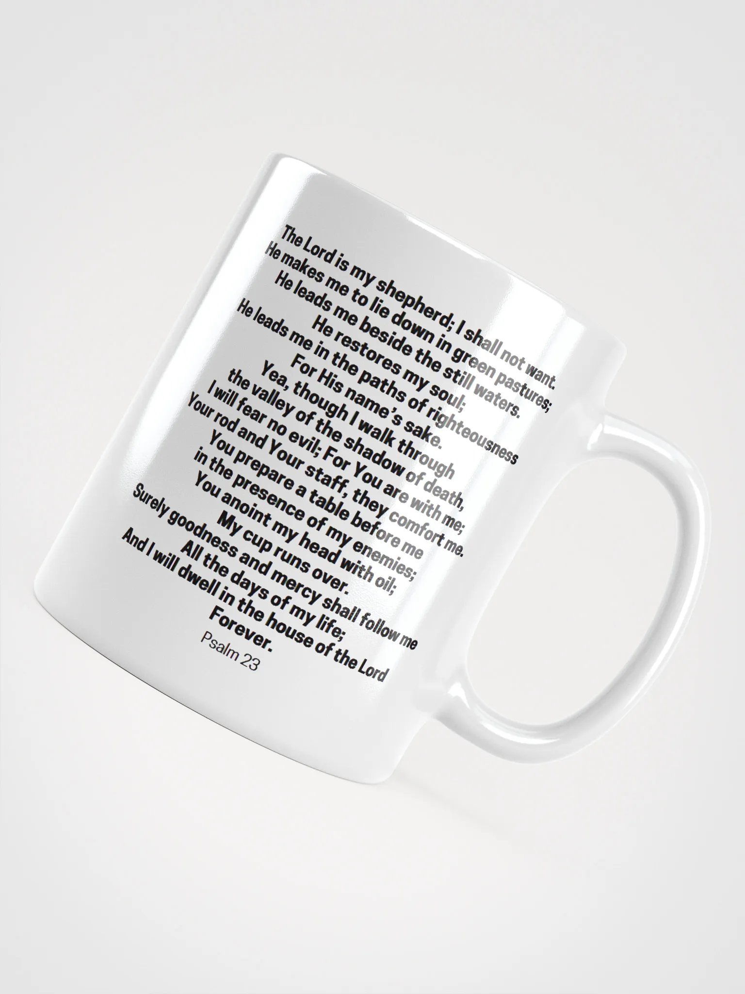 The Lord Is My Shepherd Psalm 23 White Glossy Mug 11/15/20oz product image (11)