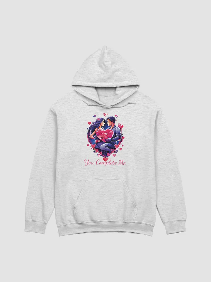 You Complete Me Funny Colorful Gildan Classic Unisex Hoodie for Couples - Perfect Husband-Wife, Boyfriend-Girlfriend Gift product image (1)