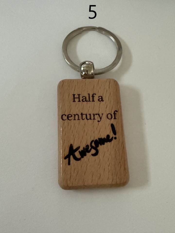 Milestone Birthday Wooden Engraved Keychains | Age 21–70 | Handmade Gift for Him or Her (4) product image (5)