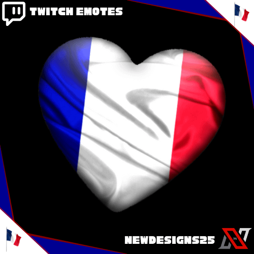 France Animated Heart Emote product image (1)