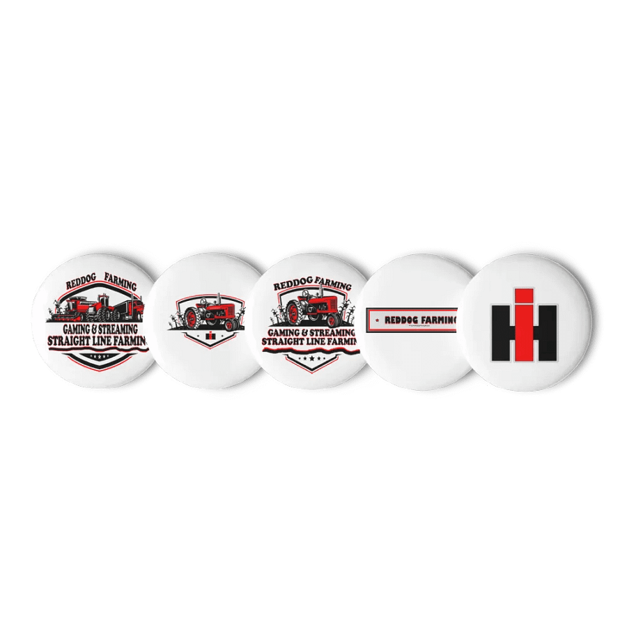 Set of Pin Buttons with REDDOG logo product image (1)
