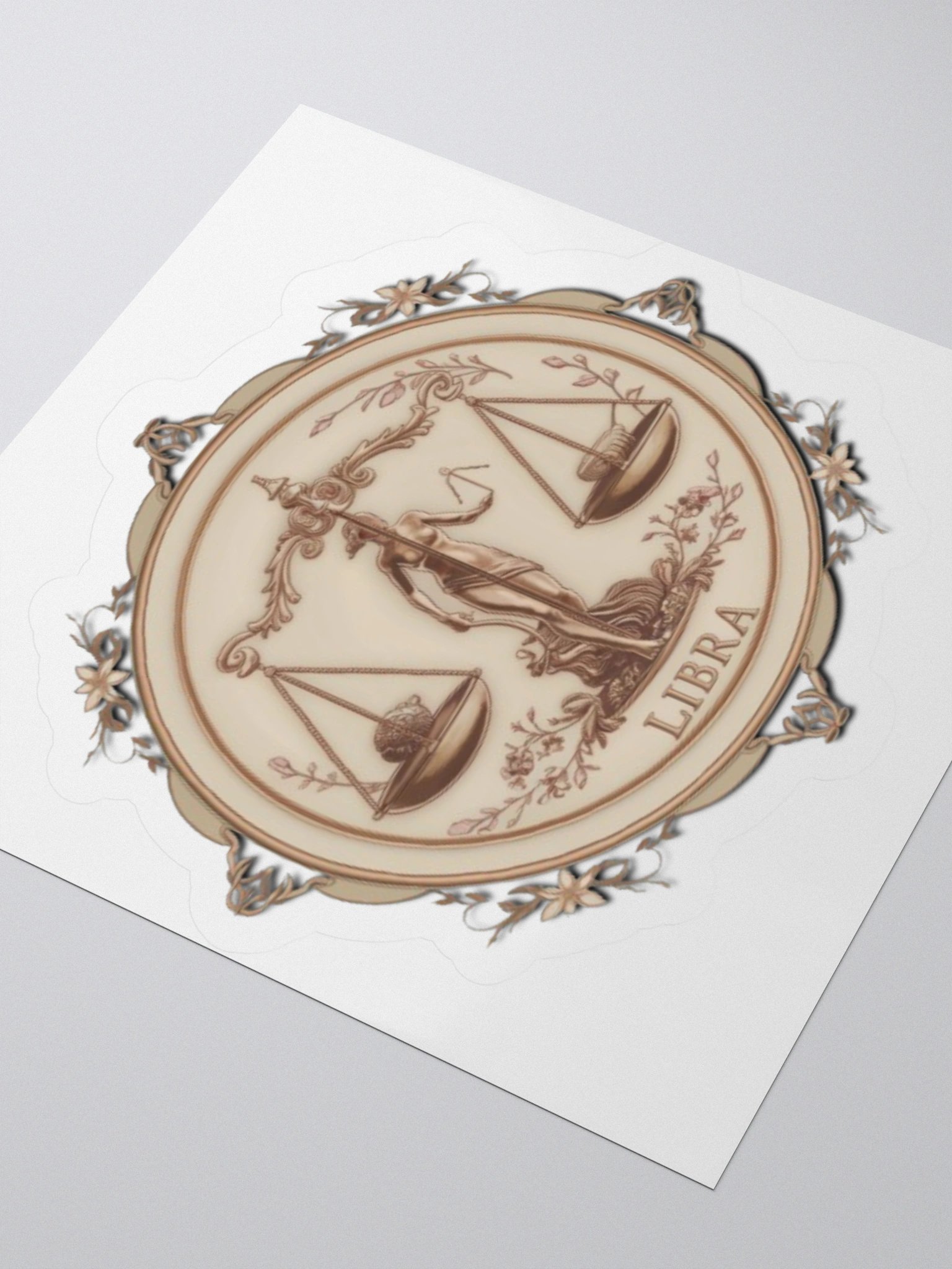 Libra Vintage Kiss-Cut Sticker product image (9)