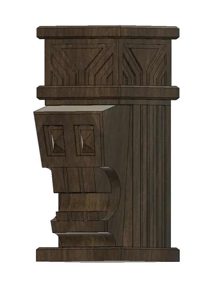 Haunted Mansion Inspired Pillar Candle Holder 3D Model product image (1)