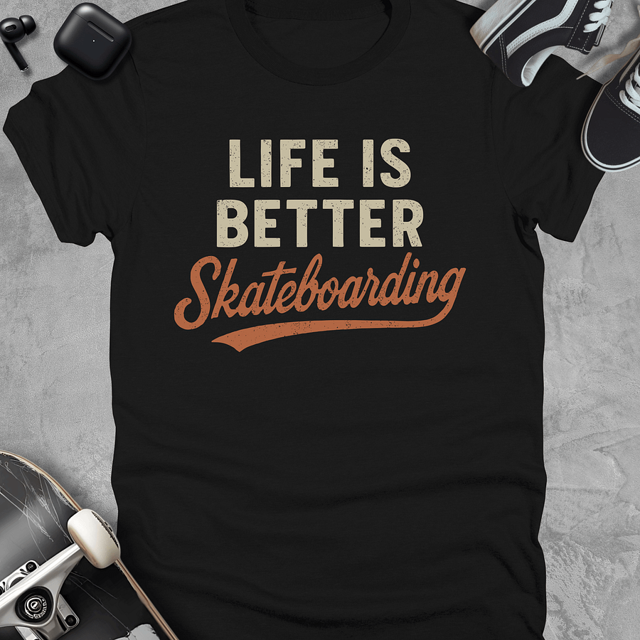 Life is better, Skateboarding t-shirt, Unisex product image (1)
