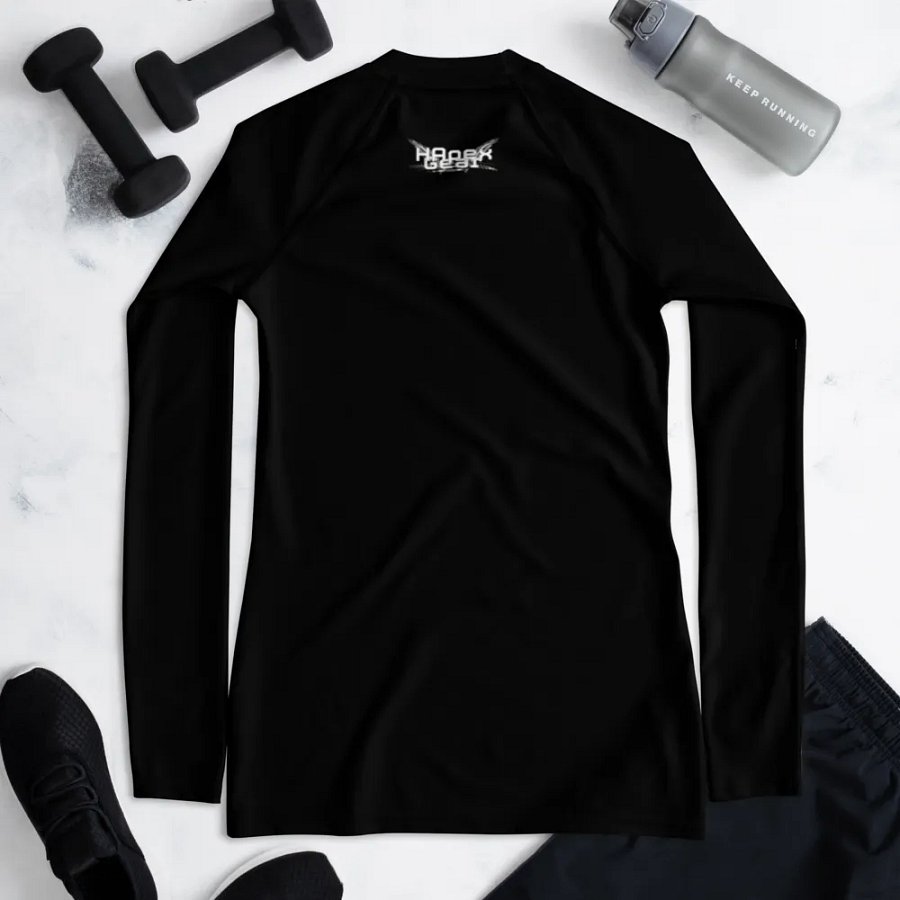 Women's Rash Guard - Black - White HApex Gear White Logo product image (12)