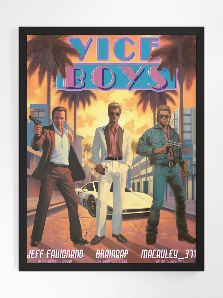 Vice Boys Miami Sunset Framed Poster product image (1)